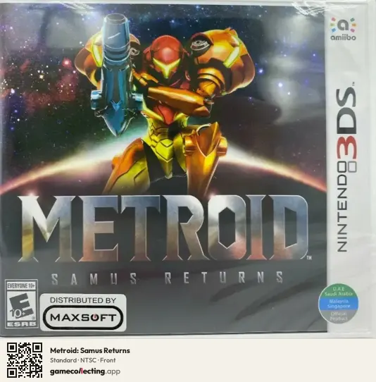 Metroid: Samus Returns Nintendo 3DS, NTSC box front