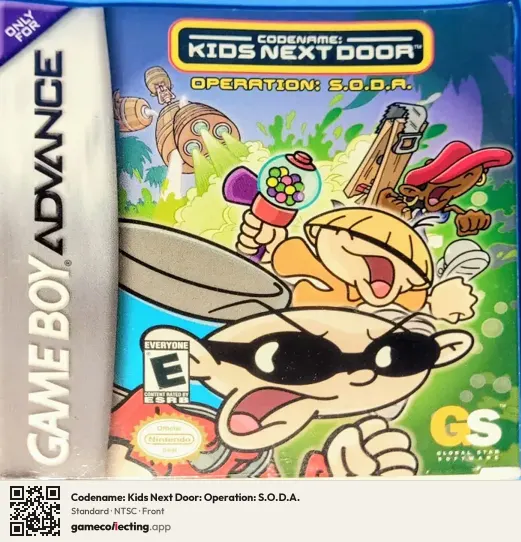 Codename: Kids Next Door: Operation: S.O.D.A. Game Boy Advance, NTSC box front