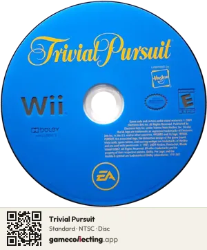 Trivial Pursuit Nintendo Wii, NTSC disc
