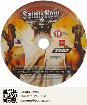 Saints Row 2 PlayStation 3, PAL disc