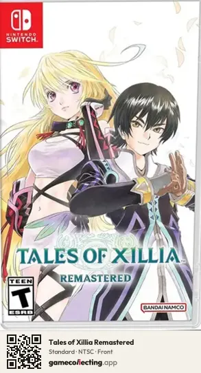 Tales of Xillia Remastered Nintendo Switch, NTSC box front