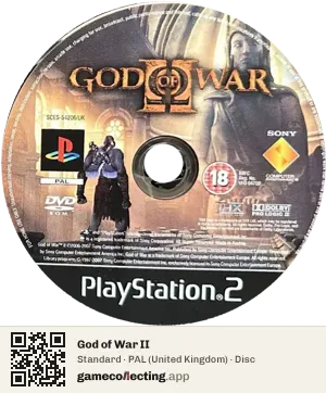 God of War II PlayStation 2, PAL disc