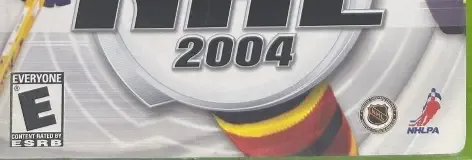 NHL 2004, the ESRB box on its front
