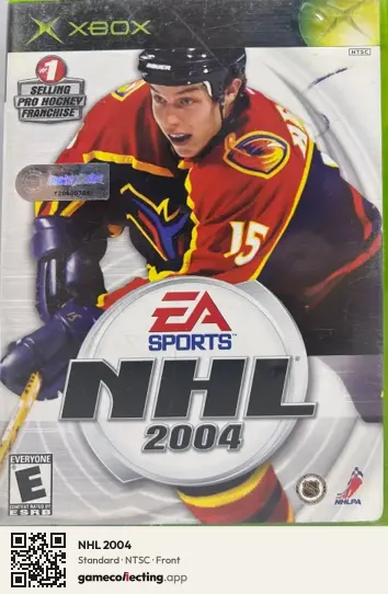 NHL 2004 Xbox, NTSC box front