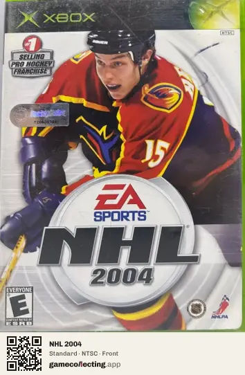 NHL 2004 Xbox, NTSC box front