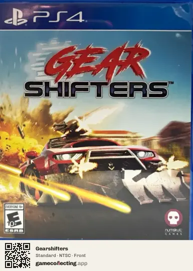 Gearshifters PlayStation 4, NTSC box front