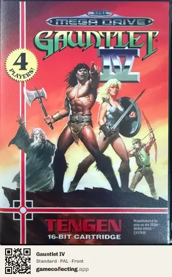Gauntlet IV Sega Mega Drive / Genesis, PAL box front