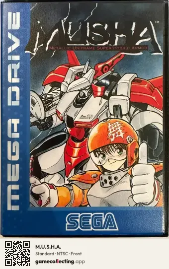 M.U.S.H.A. Sega Mega Drive / Genesis, NTSC box front