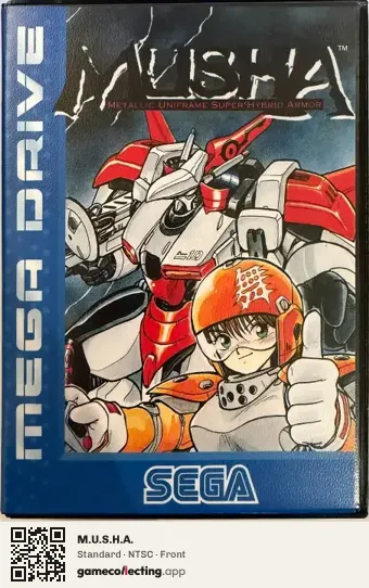 M.U.S.H.A. Sega Mega Drive / Genesis, NTSC box front