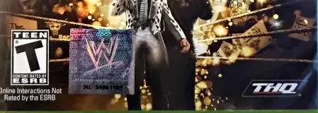 WWE Legends of WrestleMania, the ESRB box on its front