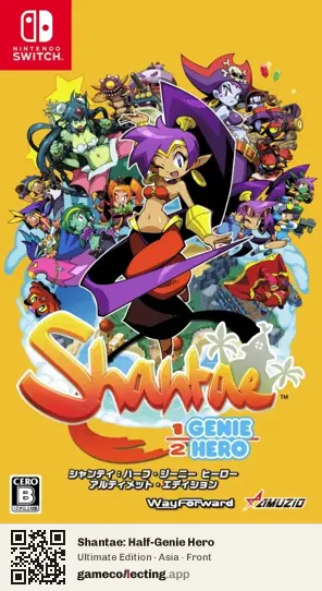 Shantae: Half-Genie Hero Nintendo Switch, Asia box front