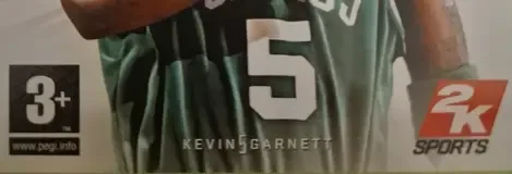 NBA 2K9, the PEGI square on its front