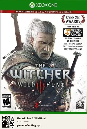 The Witcher 3: Wild Hunt Xbox One, NTSC box front