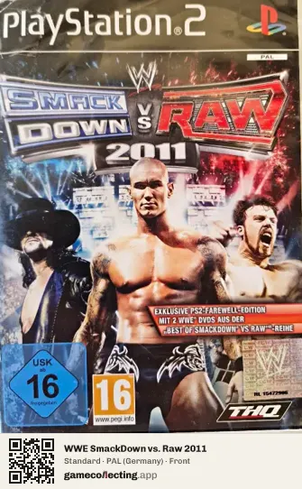 WWE SmackDown vs. Raw 2011 PlayStation 2, Germany box front