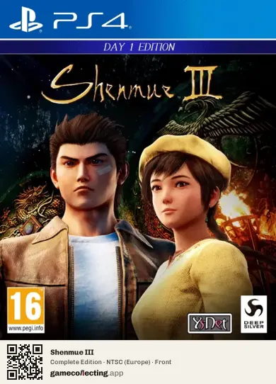 Shenmue III PlayStation 4, Europe box front