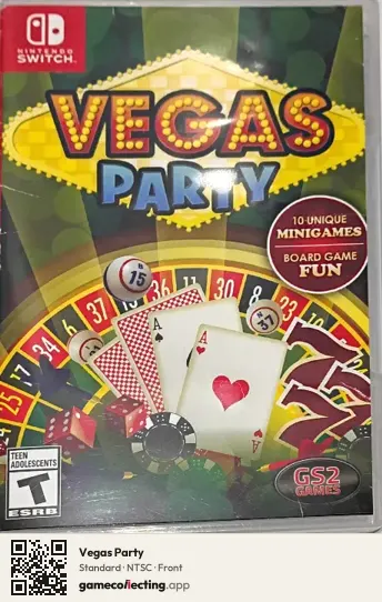 Vegas Party Nintendo Switch, NTSC box front