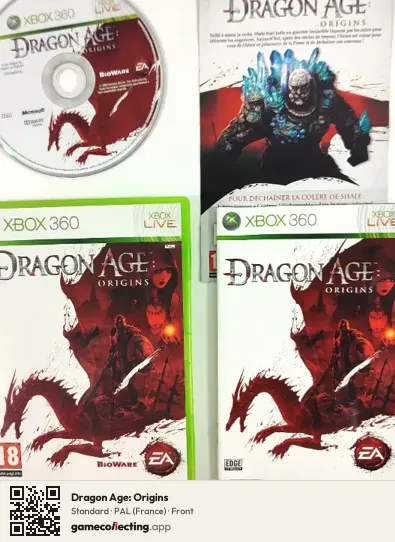 Dragon Age: Origins Xbox 360, France box front