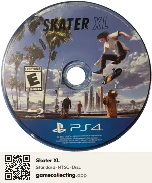 Skater XL PlayStation 4, NTSC disc