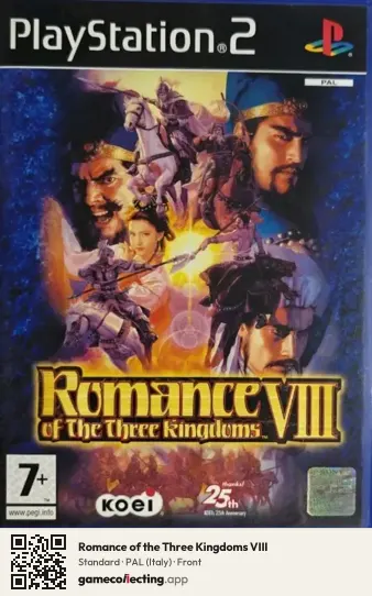 Romance of the Three Kingdoms VIII PlayStation 2, Italy box front