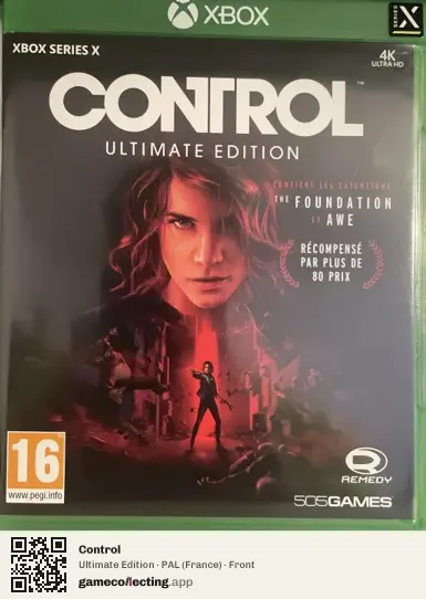 Control Xbox Series X, France box front