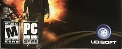 Tom Clancy's Splinter Cell: Double Agent, the ESRB box on its front