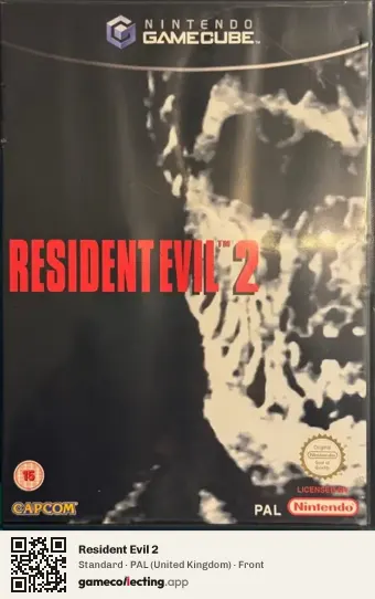 Resident Evil 2 Nintendo GameCube, United Kingdom box front