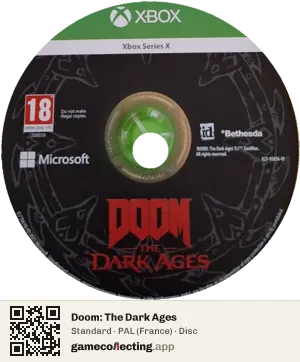 Doom: The Dark Ages Xbox Series X, PAL disc
