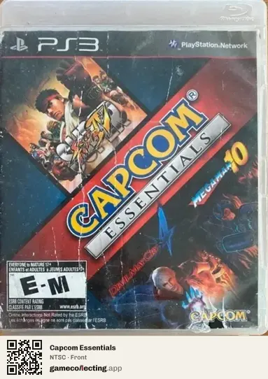 Capcom Essentials PlayStation 3, NTSC box front