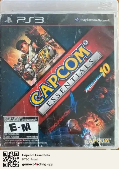 Capcom Essentials PlayStation 3, NTSC box front