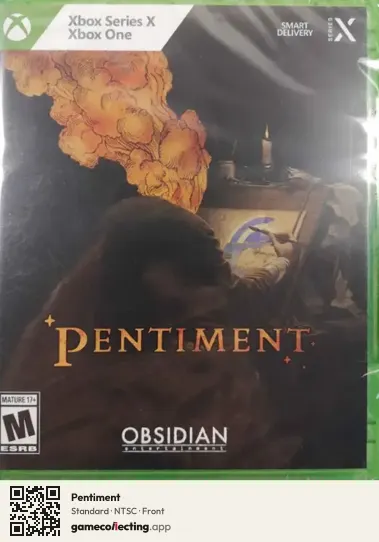 Pentiment Xbox Series X, NTSC box front