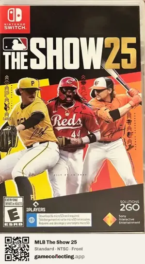 MLB The Show 25 Nintendo Switch, NTSC box front