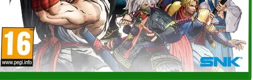 Samurai Shodown, the PEGI square on its front