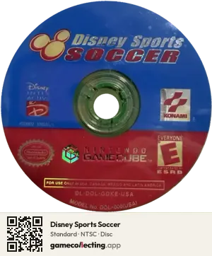 Disney Sports Soccer Nintendo GameCube, NTSC disc