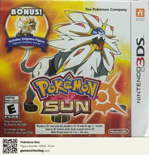 Pokémon Sun Nintendo 3DS, NTSC box front