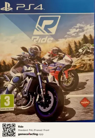 Ride PlayStation 4, France box front