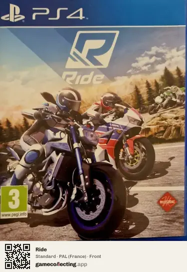 Ride PlayStation 4, France box front