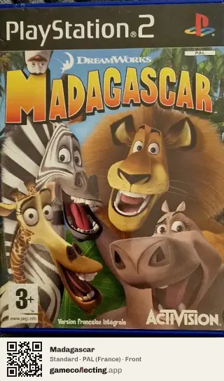 Madagascar PlayStation 2, France box front