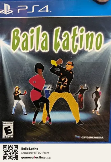 Baila Latino PlayStation 4, NTSC box front