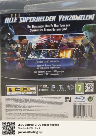 LEGO Batman 2: DC Super Heroes PlayStation 3, PAL box back