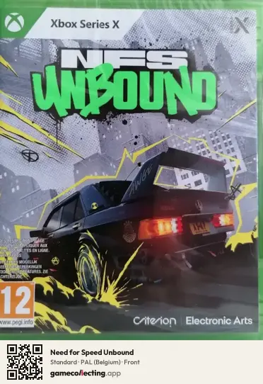 Need for Speed Unbound Xbox Series X, Belgium box front
