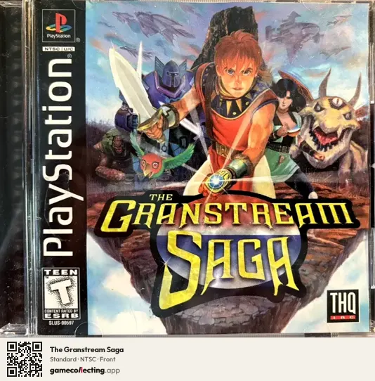 The Granstream Saga PlayStation, NTSC box front