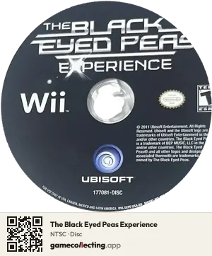 The Black Eyed Peas Experience Nintendo Wii, NTSC disc