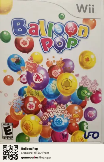 Balloon Pop Nintendo Wii, NTSC box front