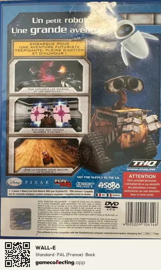 WALL-E PlayStation 2, France box back