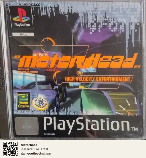 Motorhead PlayStation, PAL box front
