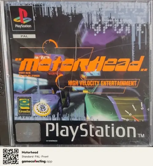 Motorhead PlayStation, PAL box front