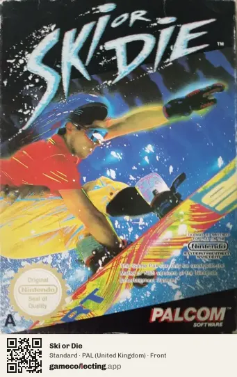 Ski or Die Nintendo Entertainment System, United Kingdom box front