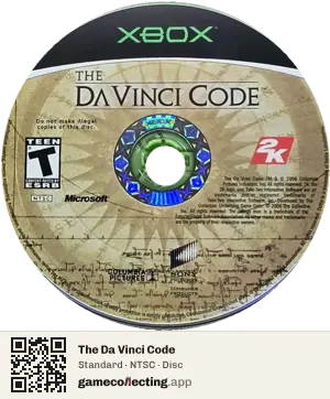 The Da Vinci Code Xbox, NTSC disc