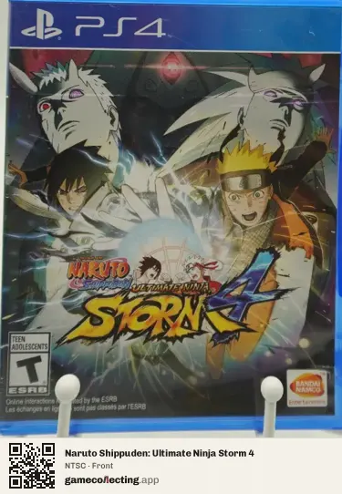 Naruto Shippuden: Ultimate Ninja Storm 4 PlayStation 4, NTSC box front