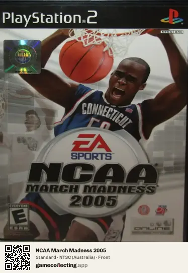 NCAA March Madness 2005 PlayStation 2, Australia box front